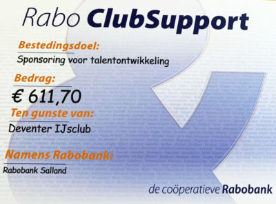 Lees meer over het artikel Opbrengst van Rabo ClubSupport!
